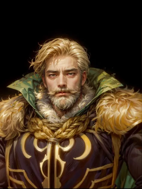 (absurdres, highres, ultra detailed, HDR), masterpiece, perfect face, detailed face, intricate details, extremely detailed character profile, best quality close-up picture, fire emblem character, rpg, old man, thick beard and thick moustache knight general...