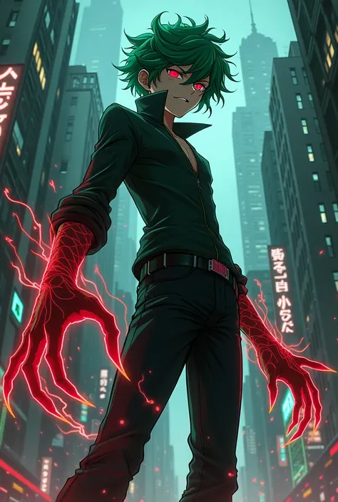 Izuku Midoriya with the abilities of a Ghoul