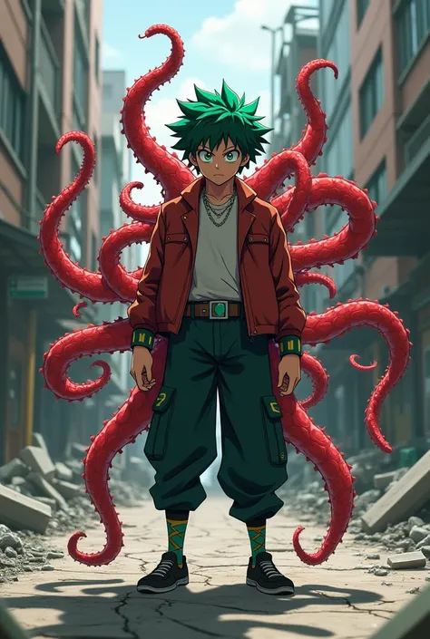 Izuku Midoriya with Kagune Rinkaku