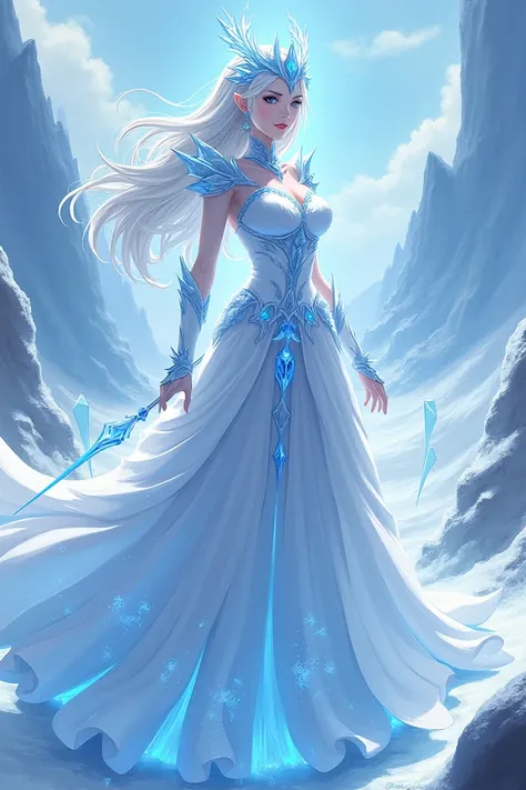 Ice queen, genshin impact style