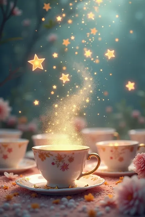 Stars fall in teacups .
I want to dream pictures, cute