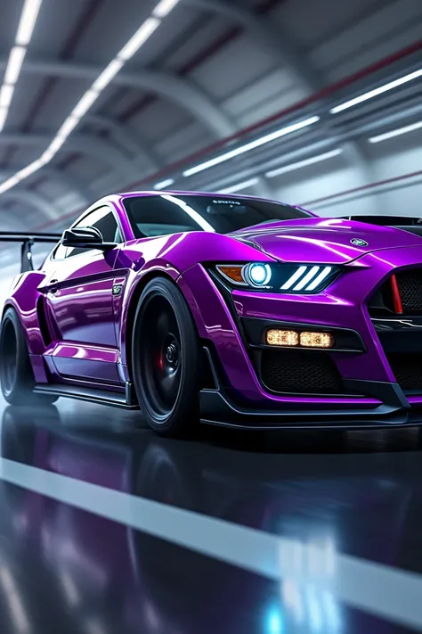 Video Mustang Shelby gt500 2026 color morado candy