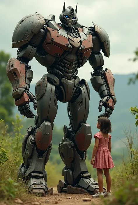 Optimus Prime is dirty with a very young earthly girl