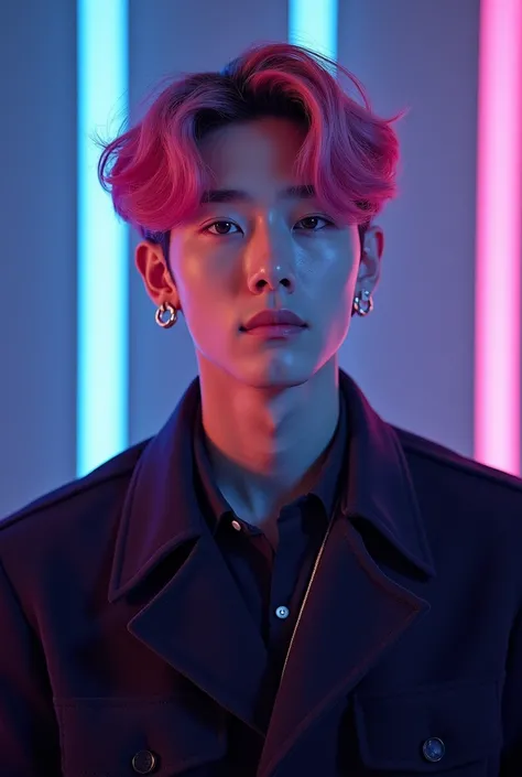 créer moi un chanteur coréen avec le même style que le groupe BTS --cref CHANGE LUI LES COULEUR DES CHEVEUX