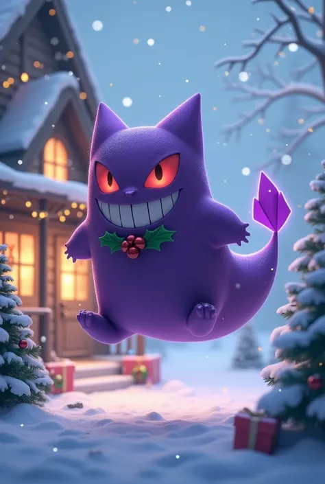 Christmas violet pokemon gengar