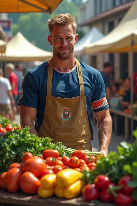 Erling Haaland Selling Vegetables