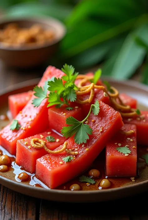 Adobong watermelon, more savory 