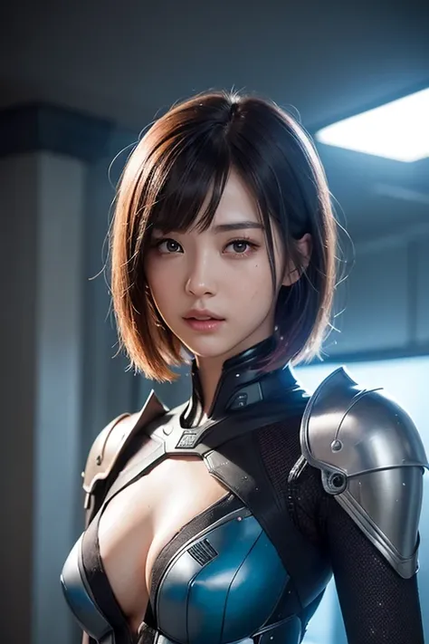 ((super-real photography: 1.5)), (realistic: 1.3), bust shot, A bold and aggressive pose, 
BREAK
a cute Cyborg Girl
BREAK
(beautiful face: 1.5), (Super cute: 1.5), (Babyface), half-Japanese European girl, well-balanced face, endured face, stunning big eyes...