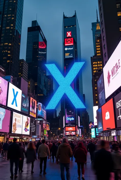   Create a realistic image of an advertisement for “XRP RIPPLE” in New York Time Square 