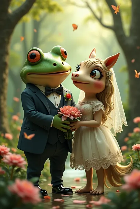 A frog married with a mare