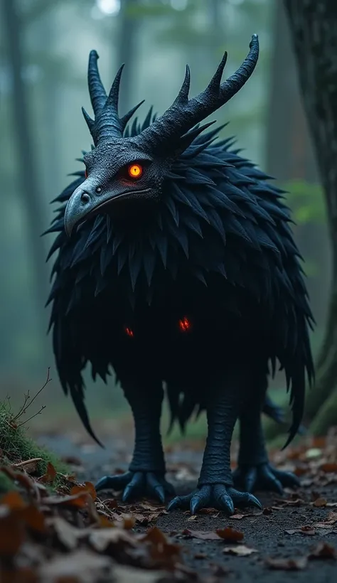 Karasvark 。 。 is about 2 meters long 、 weighs about 50 kilograms 。 is covered with black, glowing feathers 、 has a sharp, curved beak 。 weighs about 80 kilograms 、 sometimes attacks humans 。 mainly lurking in ruins or deep forest caves {x} if you see them,...