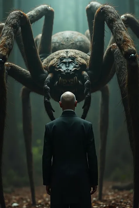 Hannibal Lecter kisses a giant spider