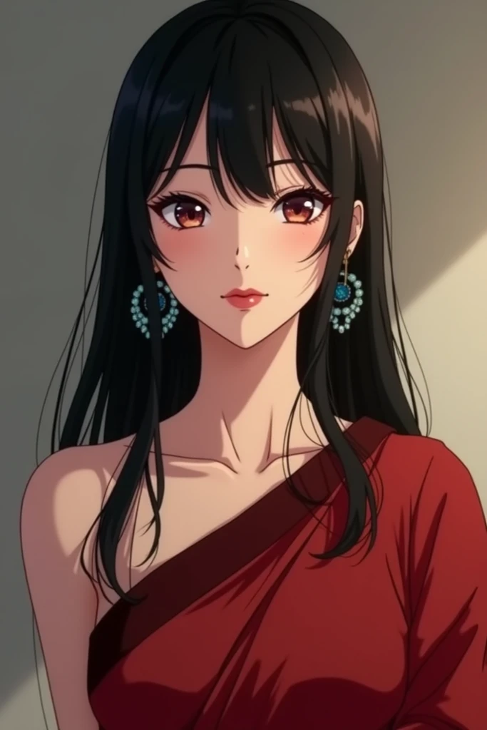 ultra realistic 8k cg, picture-perfect face, flawless, clean, masterpiece, professional artwork, famous artwork, cinematic lighting, cinematic bloom, hinata, solo girl, mature female,26yo old, smooth face, detailed face, smooth skin,shiny skin, black hair,...