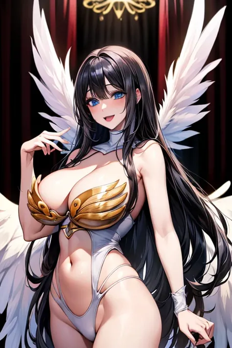 (huge breasts),highest quality、Best image quality、masterpiece、8k、Anime Face、A kind smile、Open Mouth、、big breast, sexy、 beautiful body 、Cowboy Shot, Sexual Intercourse,hotel bedroom, lipstick, ((Best Quality)), ((Masterpiece)), (detailed), perfect faces, ((...