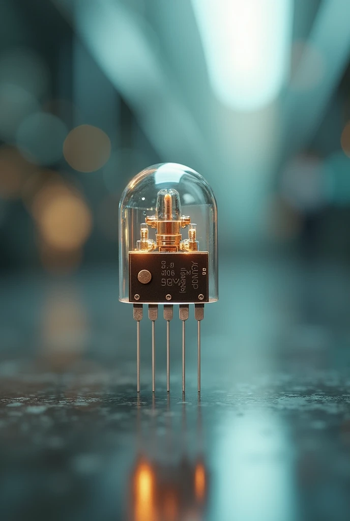 Picture of the first transistor created 