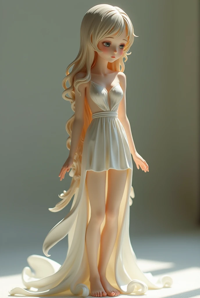 You can make a little faith figurine from the ones sold to the Otakus, Who has the features of an adult anime girl with a slender and sexy figure 
