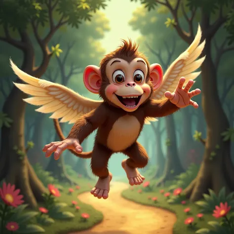 a 2d image Flying Monkey, Wizard of Oz Classic