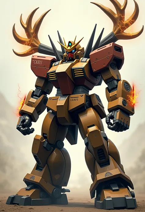 Gundam, Bear inspired design suit, antler weapons on arms