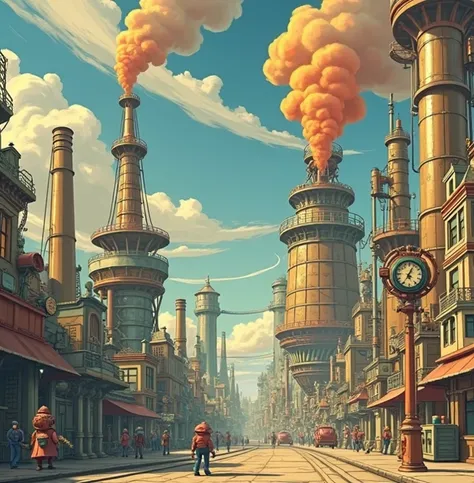 Use that same art to generate a steam-powered city