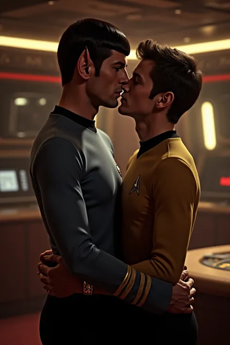 Spock and Kirk as lovers 