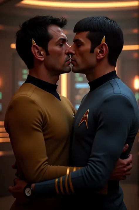 Spock and Kirk as lovers 