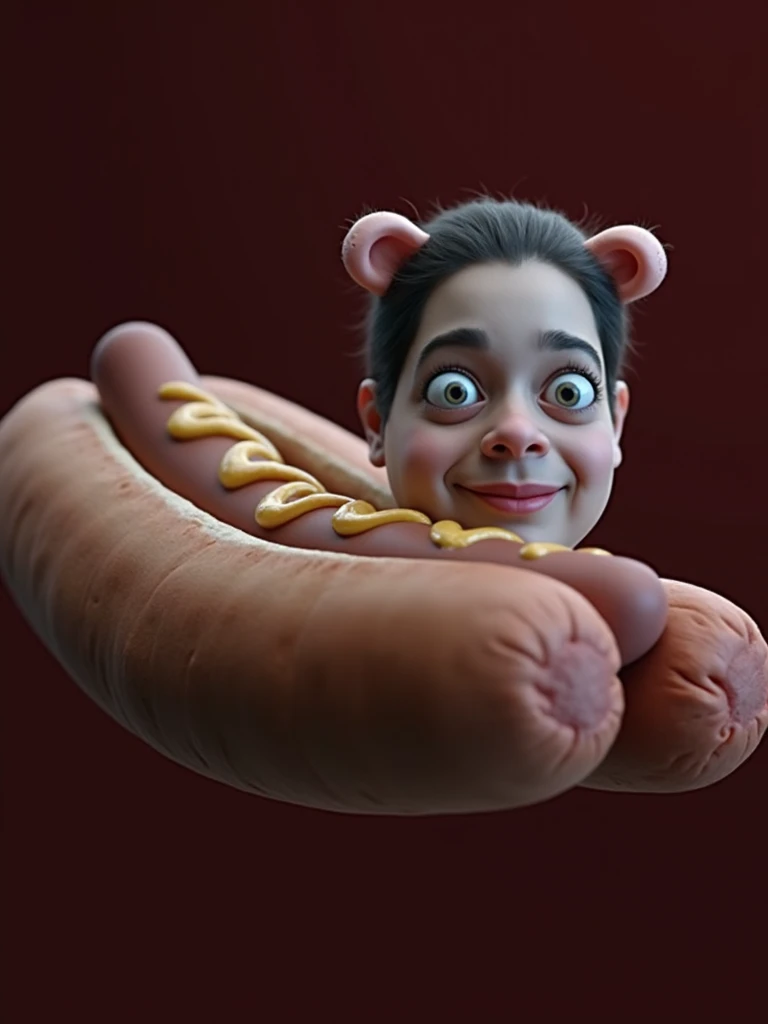 Imagine my face on a hotdog