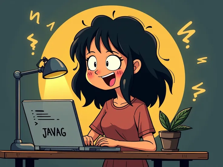 A picture that shows team spirit and is
In the informatik area ,Anime, with a brown girl black hair, having fun
Brainstorming buisness dresscode
Working on a java  code , withe the "ARAG" compony logo the logo is in big  black letters in a yellow circle