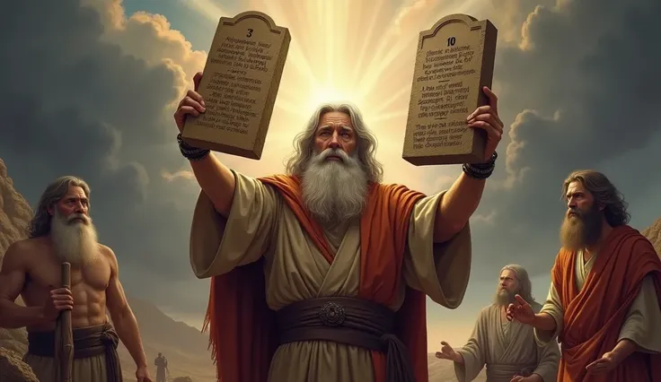 Moses with the ten commandments