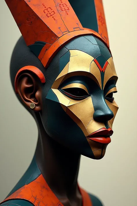 African mask in cubism