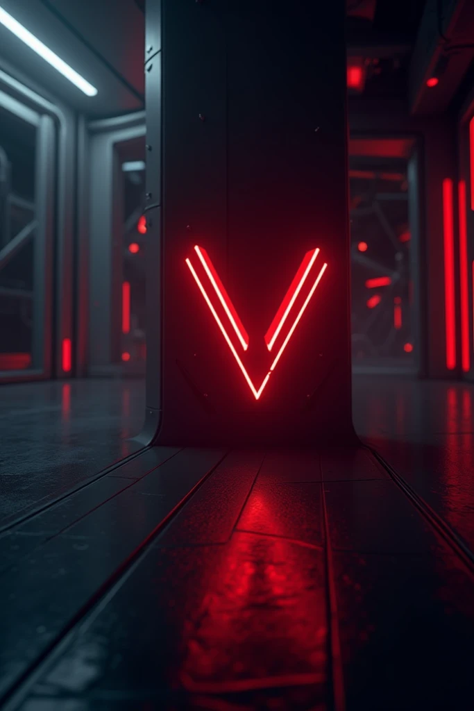 The logo for the word Viazacan with red ones in a futuristic environment