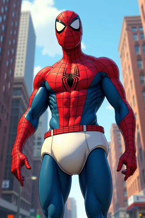 Spiderman in panties 
