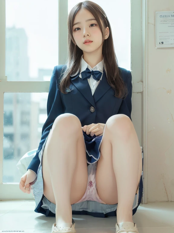 (((Knee above-the-knee depiction))), ((beautiful, Perfect detail, Very detailed)), the most detailed girl, beautiful detail full body, thin legs, a girl who plays a prank, beautiful detailed hair, beautiful, details, delicate arms and hands, HD background,...