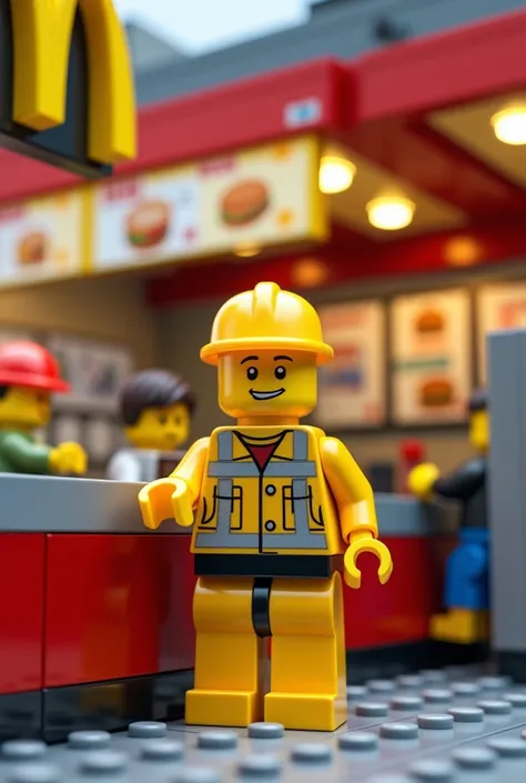 lego man ordering at lego mcdonalds