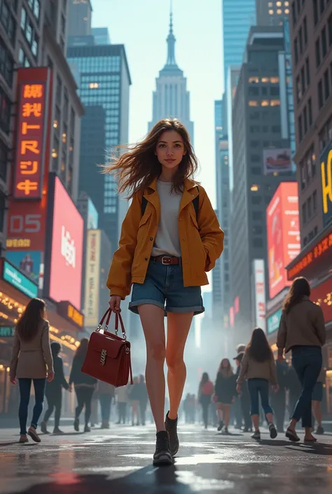 Girl in new York