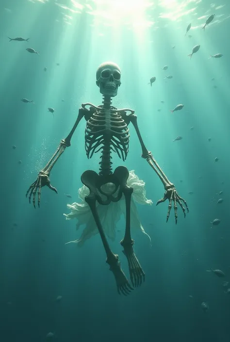 A skeleton swimming in salt literally 