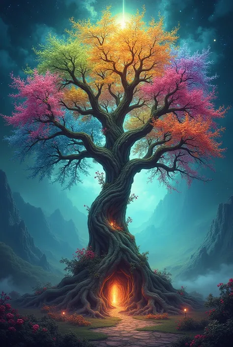 Colourful tree of life 
