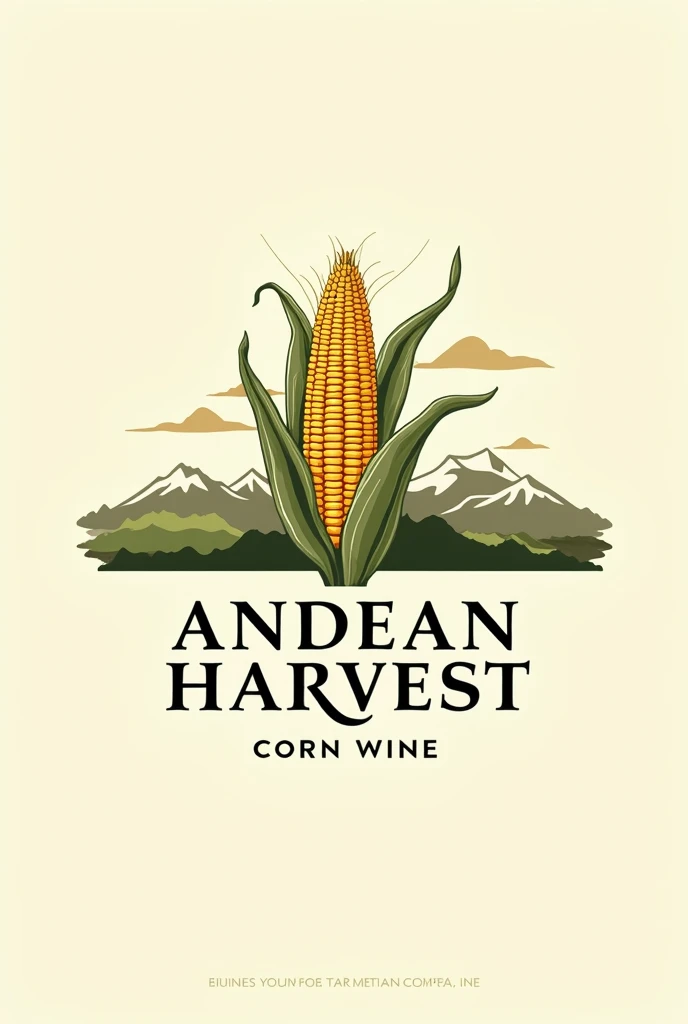  corn wine logos 
With the name Andean harvest 
