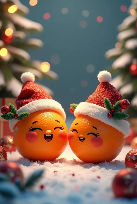 Animated Christmas oranges
