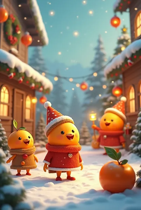 Animated Christmas orange
