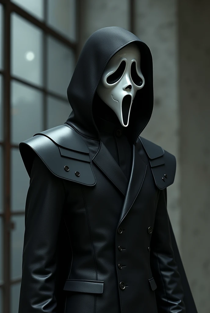 Créer un costume légèrement inspiré de scream et change Clairement le masuqe et la cape doit 
etre plus modernes 