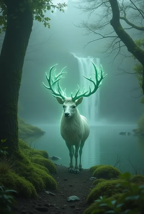 The forest is filled with fog, so it is strangely dark even during the day .  The trees are full of moss, and the male deer that live in that forest have very rich fur, and their bodies shine like white jade, The antlers are the color of green jade, and th...