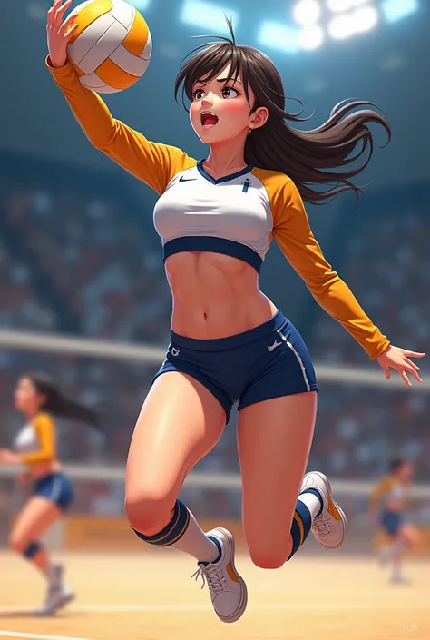 Anime volleyball girl