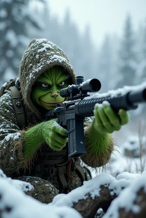 Grinch as a sniper elite