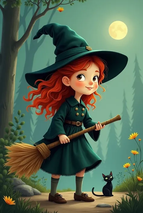  she flew on her broom to look for her friend representing ,  in format  ,  inside the trunk of memories ,  she is also a witch like any witch in the world .  She has a witchs hat _  Marucha is a witch ,  the fear of Witches today come to an end .  She has...