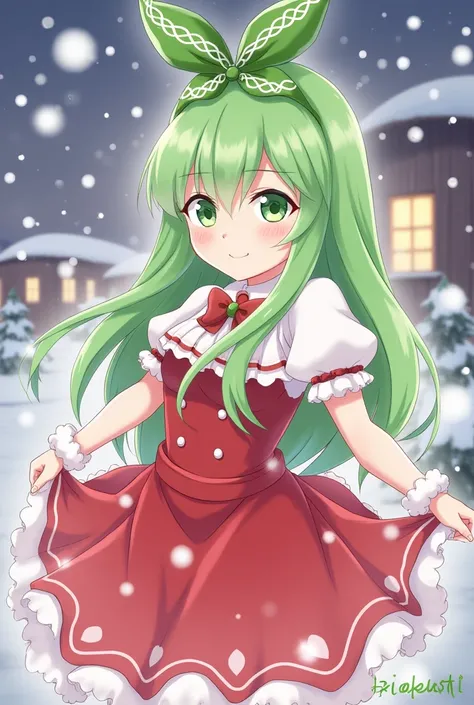 Sylphiette de Mushoku tensei with Christmas outfit