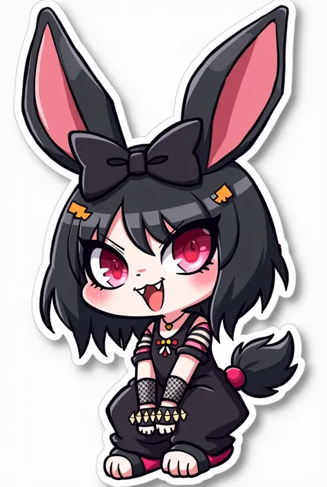 Make me a Kuromi sticker, without background and in png