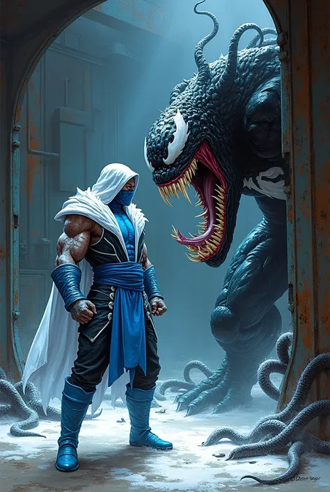 subzero in mortal kombat stands against venom