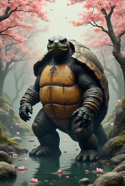 A samurai turtle.