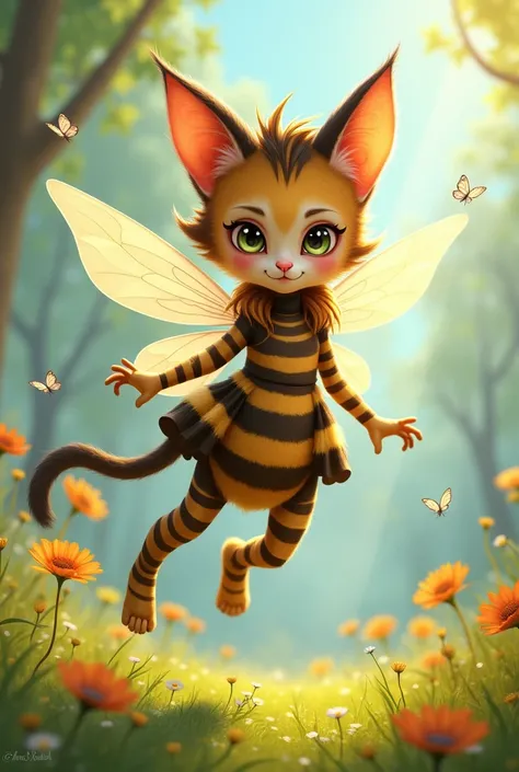 Cat-bee girl