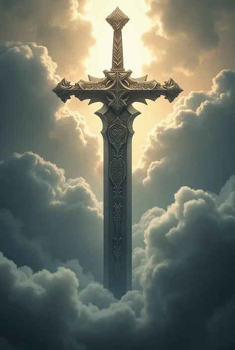 Generate me an image with a sword-shaped cross
